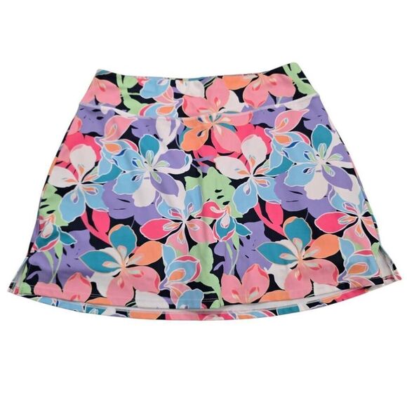 Boston Proper B-Active Bright Abstract Print Skort Women's Medium Stretch - Picture 2 of 8